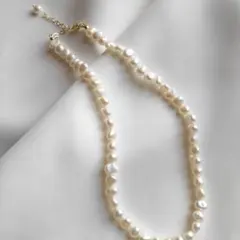 淡水バロックパール　ネックレス