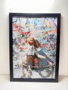 【A4フレーム付き】海外 アート ポスター　c