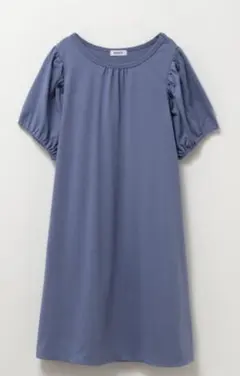 NAVY SARARI 肩ギャザーワンピース キッズ 150cm ブルーのサムネイル