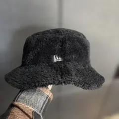 New Era ブラック バケットハット L/XL