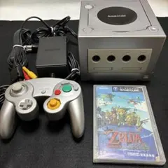 【完動品】任天堂ゲームキューブ DOL-001 ゼルダ メモリーカード251付き