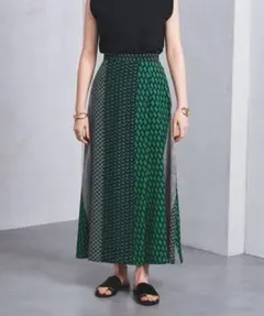 美品＊UNITED ARROWS マルチプリント ラップスカート