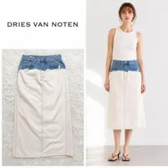 DRIES VAN NOTEN ブリーチデニムスカート 34のサムネイル