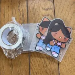 日焼けキティ　アクリルペン立て×ロールシール