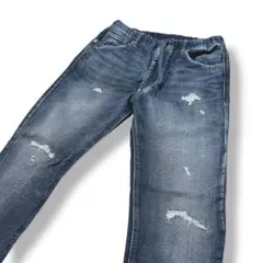 アズールバイマウジー 2519SB81-0270 ダメージ加工 ジョガーパンツ