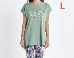 roxy レディース　ラッシュガード　　半袖　カーキ　L