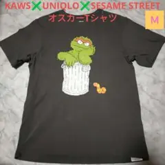 大人気♥Kaws✖UNIQLO✖SESAME STREET オスカーTシャツ　Ｍ