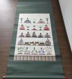 ひな祭り✳︎桃の節句✳︎手仕事の素晴らしい掛け軸　✳︎立ち雛　お雛様　雛飾り　雛人形