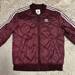 【美品】adidas バーガンディ キルティングジャケットのサムネイル