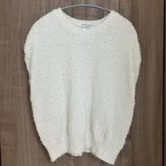 BAYFLOW カールヤーンベスト オフホワイト