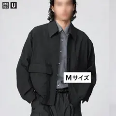 新品 ユニクロU ショートブルゾン　Mサイズ ブラック　UNIQLOU　2026