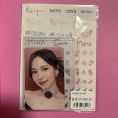 twice misamo くじ　ミナ　トレカ　ステッカーセット