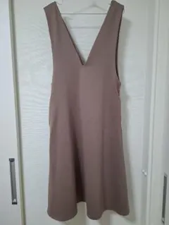 フ*ー様 【ワンピース】ブラウン ノースリーブ ワンピース Mサイズ