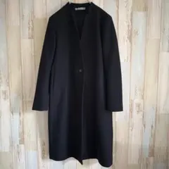 セオリーリュクス コート ノーカラー ネイビー　40