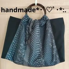 ハンドメイド★和柄★リングハンドルバック★和柄バック