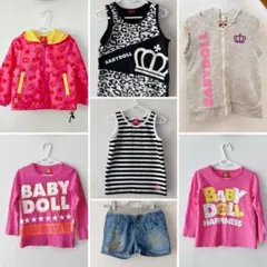 【まとめ売り】BABYDOLL アウター　ロンT パーカセット 90cm 女の子