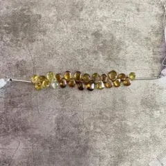 サフィレット ペアシェイプ ローズカット ステンレス スネーク 