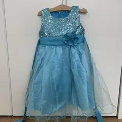 水色 スパンコールドレス 120