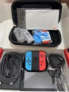 「美品」Nintendo Switch 赤/青 本体 128GBメモリ付き