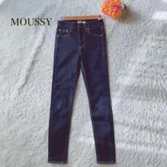 MOUSSYマウジー　スキニーデニム　ダークブルー　カジュアル
