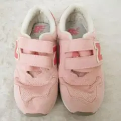 ニューバランス313　太ベルクロシューズ　ピンク　19㎝　ok2402D