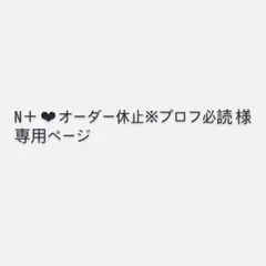 N＋ ❤︎ 様専用ページ