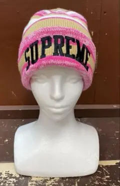 Supreme ニット帽 ベージュ・ピンク
