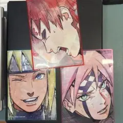 NARUTO 我愛羅　サクラ　ミナト 自来也　クリアファイル 3枚セットのサムネイル