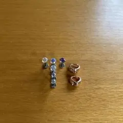 Rin ピアス　ラブレット、ドロップピアス