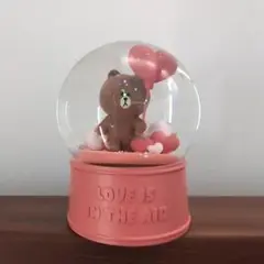 LINE　FRIENDS　ブラウン　スノードーム
