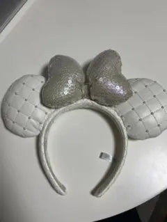 ミッキー耳カチューシャ ホワイト