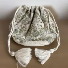 マライカ　インド ビーズ刺繍　巾着のサムネイル