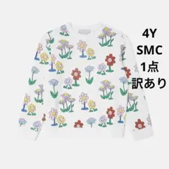 【新作】SMC フラワー柄 クルーネックスウェット　4Y