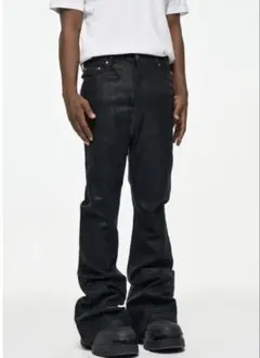 H.ESNTLS ワックス　フレアウォッシュデニム レトロブーツカット