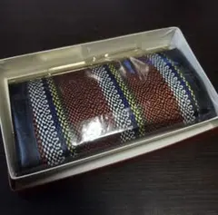 民芸雪山紬　長財布