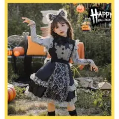 子供服　レースワンピース　ハロウィン衣装　Mサイズ　120㎝　コスプレ