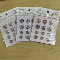 ぷっくりハートオーロラシール　マリー　ルシファー　ディズニープリンセス　3点
