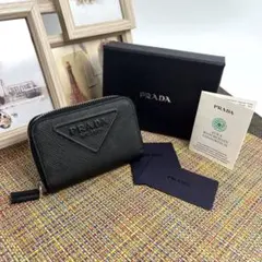 ✨極美品✨PRADA プラダ コインケース　サフィアーノエンボス　カードケース