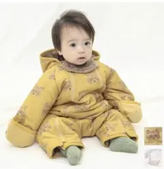 【キムラタン Piccolo】70〜90cm スキーウェア　雪遊び　ロンパース