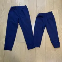UNIQLO ネイビー ボトムス 130 110 姉妹お揃い　兄弟お揃い
