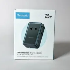 Ounamio ミニ旅行用アダプター 25W 海外変換プラグ 4ポート