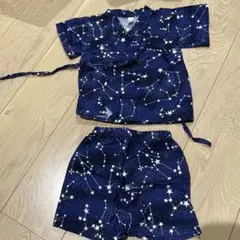 ネイビー 星座柄 甚平 サイズ80