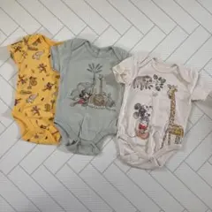 70㎝　Disney baby ロンパース 3枚セット 6-9Mのサムネイル