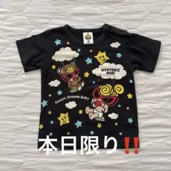 ヒスミニ ヒステリックミニ Tシャツ 半袖 ブラック 80