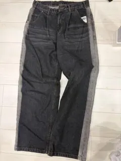 Younger Song ダークグレー ワイドパンツ　9090
