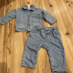 h&m80セットアップ　デニム80