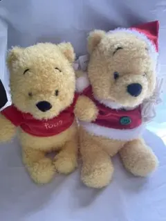 希少❣️タグ付き ディズニー メロディ サンタ プーさん  ぬいぐるみ 希少❣️タグ付き ディズニー メロディ サンタ プーさん