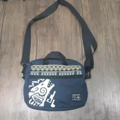 ネイティブアート サコッシュ ダークブルー ショルダーバッグ