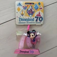 新品カリフォルニアディズニーランド 70周年　ミニーオーナメントディズニーストアのサムネイル