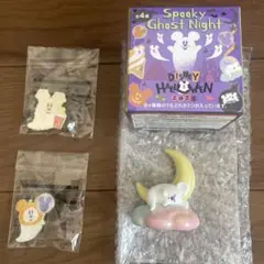 ディズニーハロウィン2025 フィギュアコレクション1点　ピンバッジセット2点